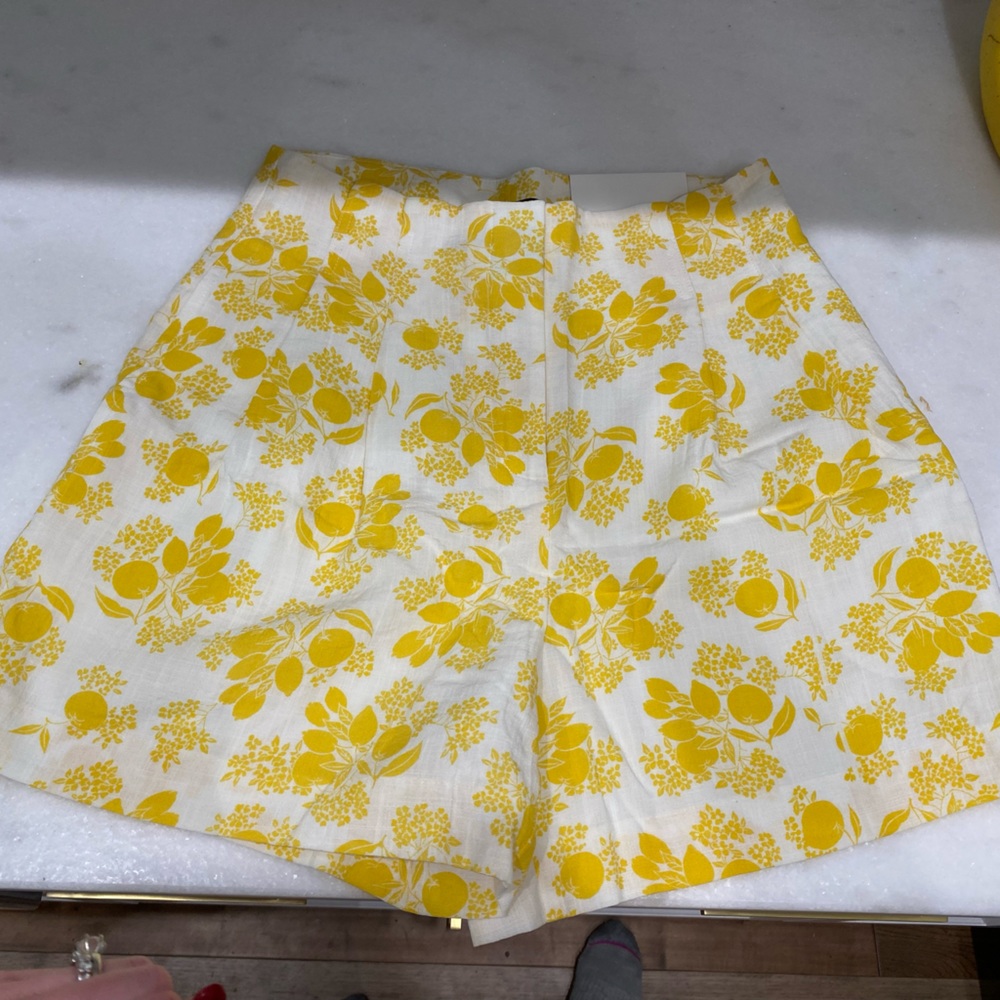 Ann Taylor Paper Bag Lemon Shorts